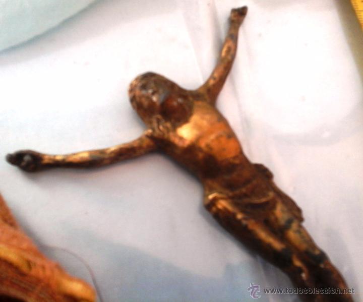 Antig&uuml;edades: CRISTO EN METAL. VIEJO: - Foto 2