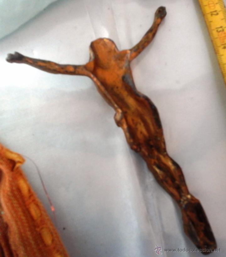 Antig&uuml;edades: CRISTO EN METAL. VIEJO: - Foto 3