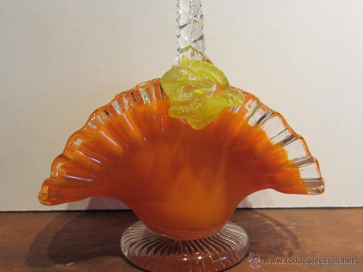 Antig&uuml;edades: cesta cristal de murano - Foto 1