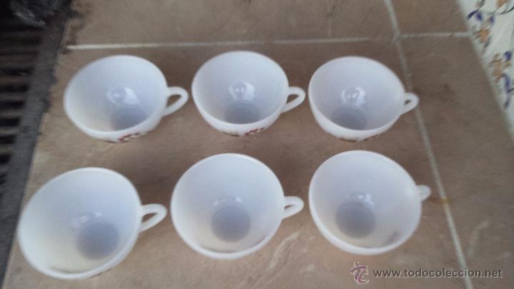 Antig&uuml;edades: juego de 6 tazas de desayuno , arcopal - Foto 2