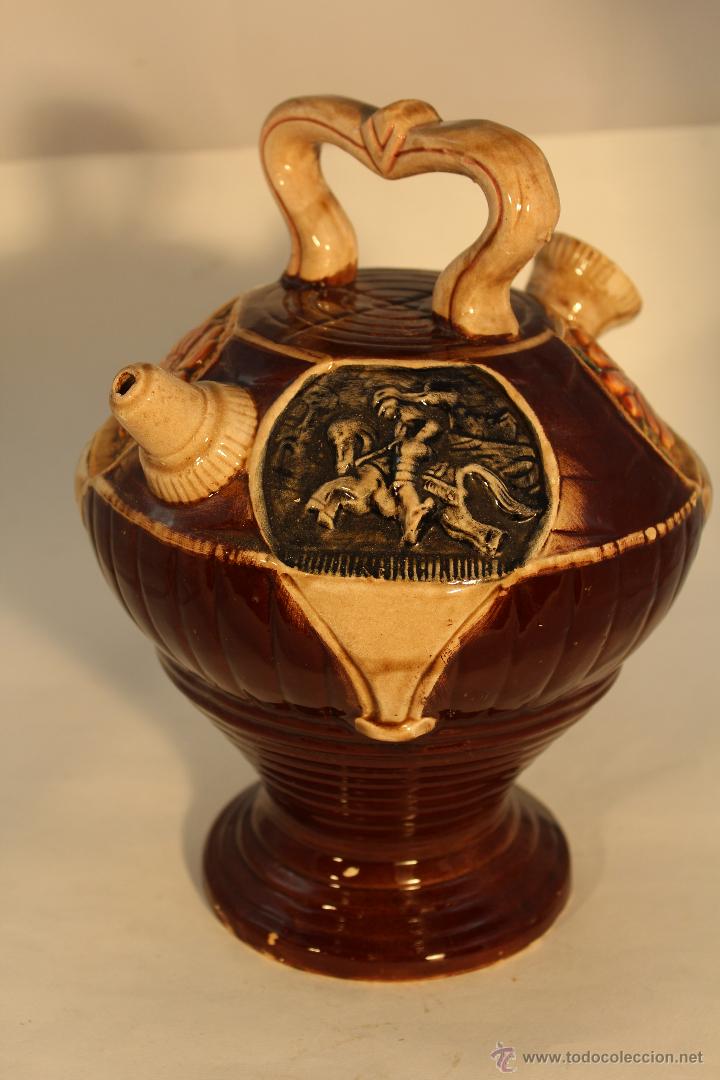Antig&uuml;edades: BOTIJO EN CERAMICA VIDRIADA - Foto 1