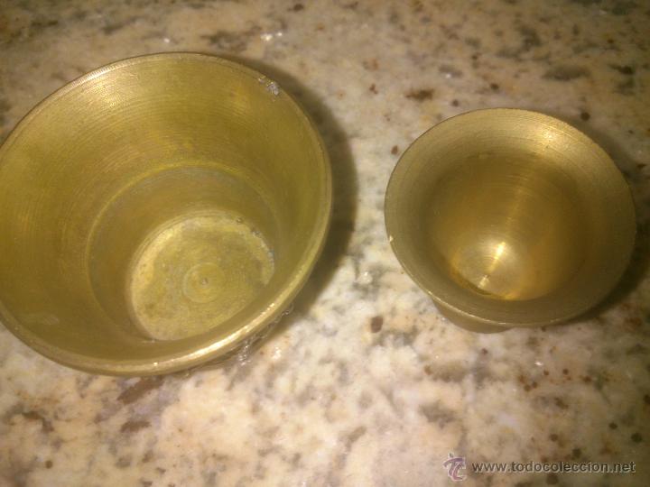 Antig&uuml;edades: PAREJA MORTEROS DE BRONCE SIN MAZA - Foto 2
