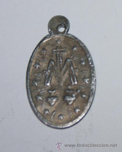 Antig&uuml;edades: MEDALLA ANTIGUA DE ALUMINIO DE LA INMACULADA - Foto 2