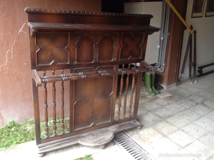 Antig&uuml;edades: Parag&uuml;ero perchero antiguo XIX - Foto 1