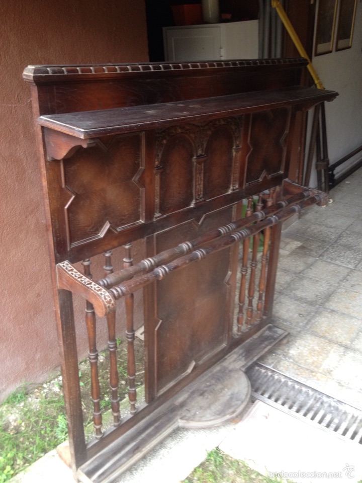 Antig&uuml;edades: Parag&uuml;ero perchero antiguo XIX - Foto 2