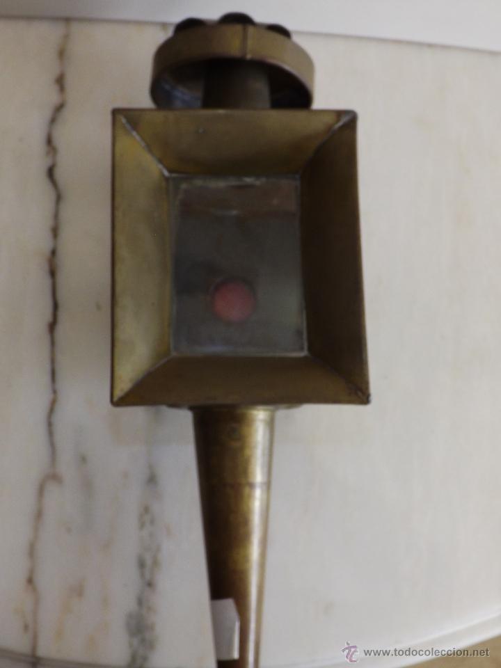 Antig&uuml;edades: FAROL ANTIGUO DE CARRUAJE - Foto 2