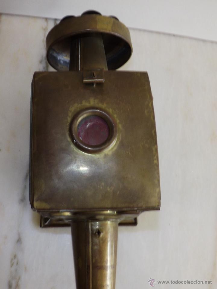 Antig&uuml;edades: FAROL ANTIGUO DE CARRUAJE - Foto 3