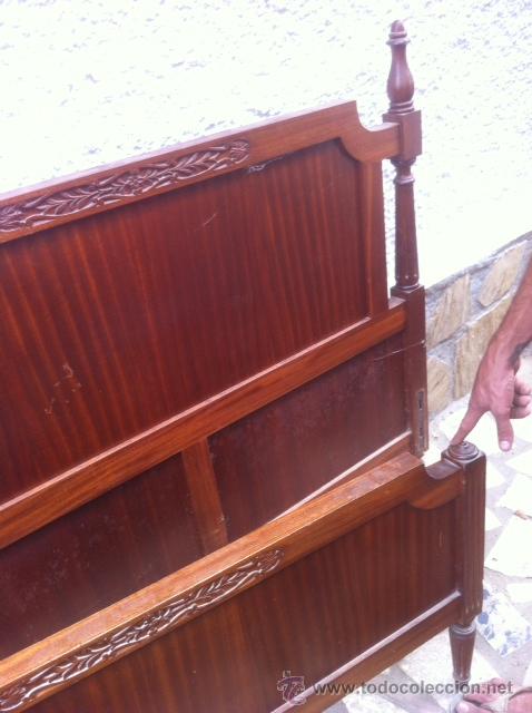 Antig&uuml;edades: CAMA DE MADERA - Foto 2