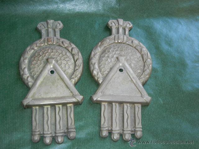 Antiques: PAREJA DE APLIQUES CORTINAJES ART-DECO ORIGINALES