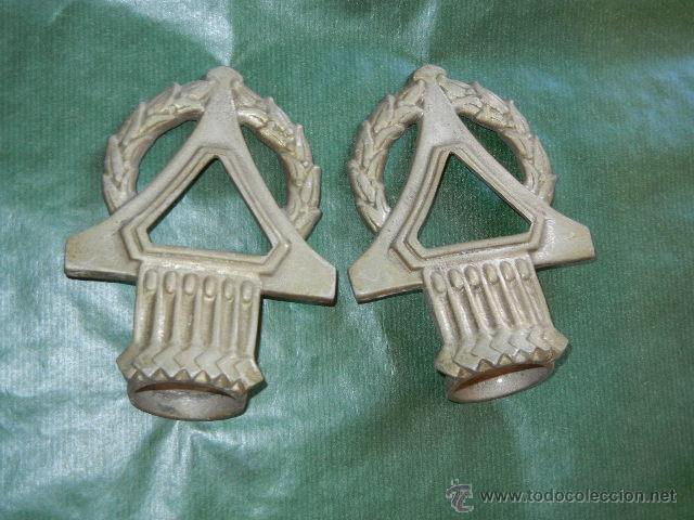 Antiques: PAREJA DE APLIQUES CORTINAJES ART-DECO ORIGINALES