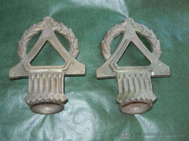 Antiques: PAREJA DE APLIQUES CORTINAJES ART-DECO ORIGINALES