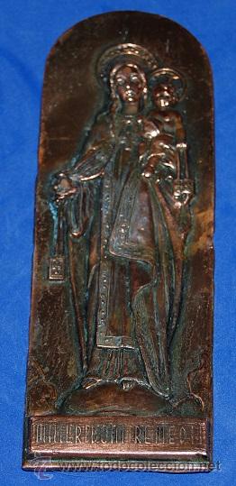 Antig&uuml;edades: PLACA VIRGEN DEL BUEN REMEDIO - Foto 1