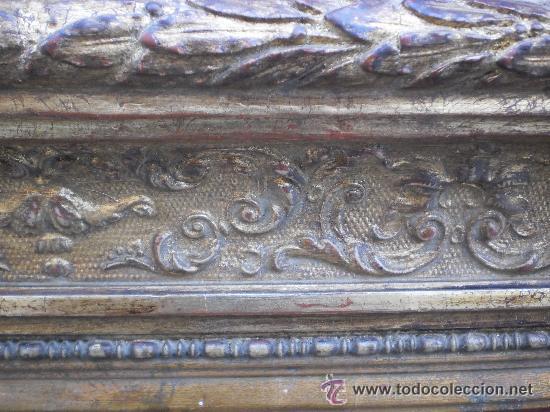 Antig&uuml;edades: Gran marco dorado del siglo XIX - Foto 2