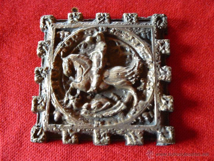 Antig&uuml;edades: RELIEVE EN BRONCE DE SANT JORDI - Foto 1