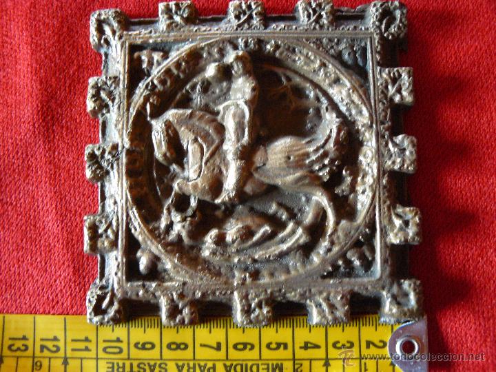 Antig&uuml;edades: RELIEVE EN BRONCE DE SANT JORDI - Foto 4