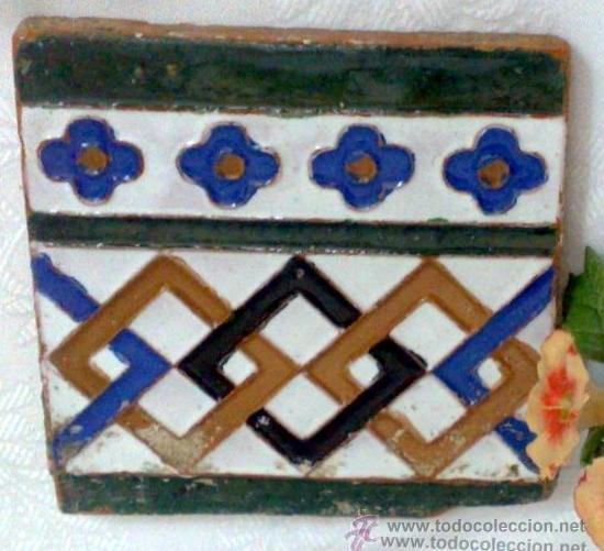 Antig&uuml;edades: ANTIGUO AZULEJO DE COLECCI&Oacute;N. - Foto 3