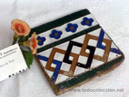 Antig&uuml;edades: ANTIGUO AZULEJO DE COLECCI&Oacute;N. - Foto 9