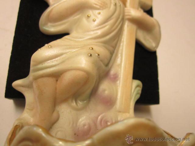 Antig&uuml;edades: PICA DE AGUA BENDITA DE BISCUIT - Foto 3
