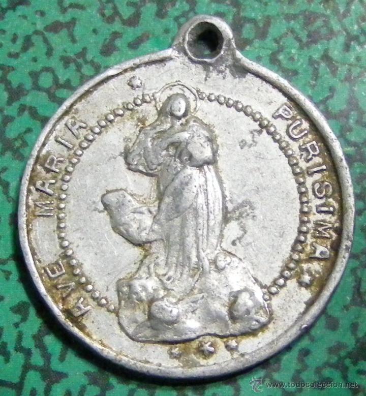 Antig&uuml;edades: MEDALLA RELIGIOSA MIDE SIN ANILLA 2 CM - Foto 1