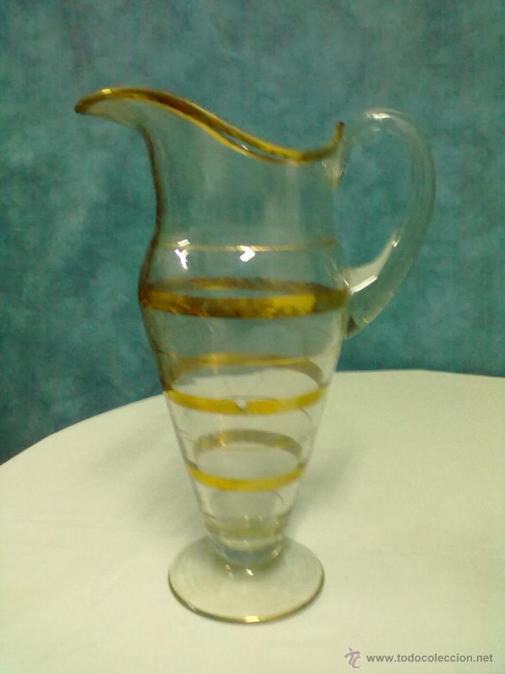Antig&uuml;edades: JARRA CRISTAL ORO CON PIE - Foto 1