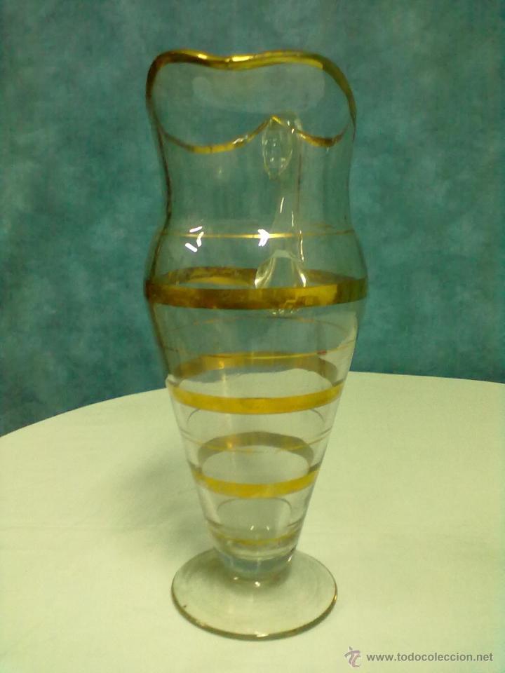 Antig&uuml;edades: JARRA CRISTAL ORO CON PIE - Foto 2