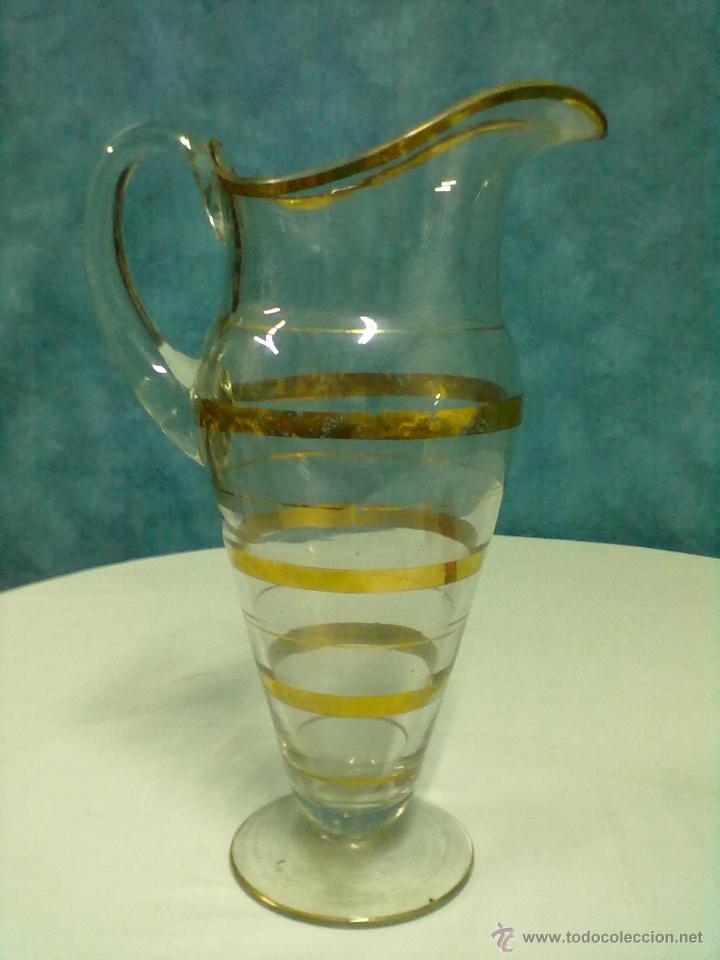 Antig&uuml;edades: JARRA CRISTAL ORO CON PIE - Foto 3