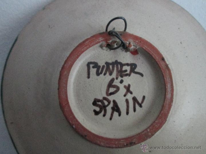 Antig&uuml;edades: plato de teruel marcado punter - Foto 3