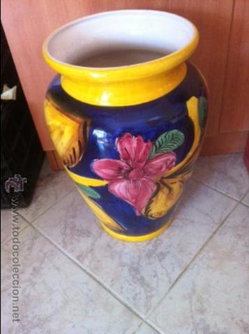 Antig&uuml;edades: JARRON GRANDE DE CERAMICA - Foto 2