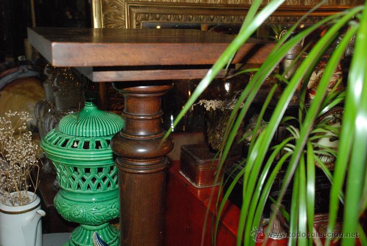 Antig&uuml;edades: ESPECTACULAR PAREJA DE COLUMNAS DE MADERA - Foto 2