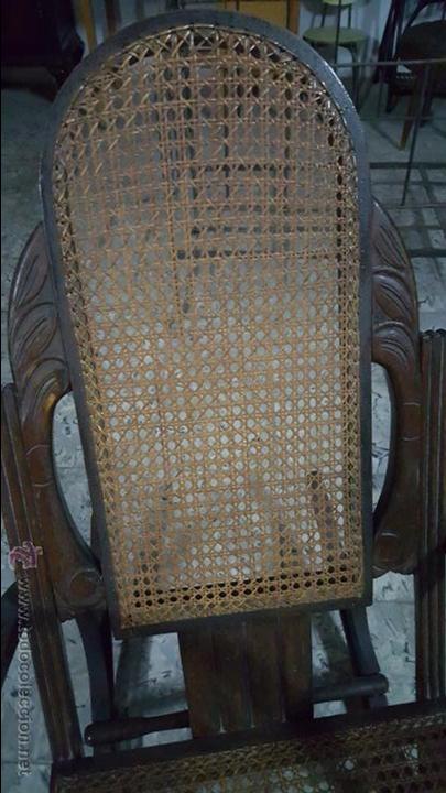 Antig&uuml;edades: ANTIGUA MECEDORA TIPO THONET - Foto 4