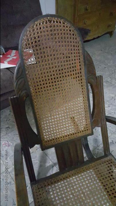 Antig&uuml;edades: ANTIGUA MECEDORA TIPO THONET - Foto 8