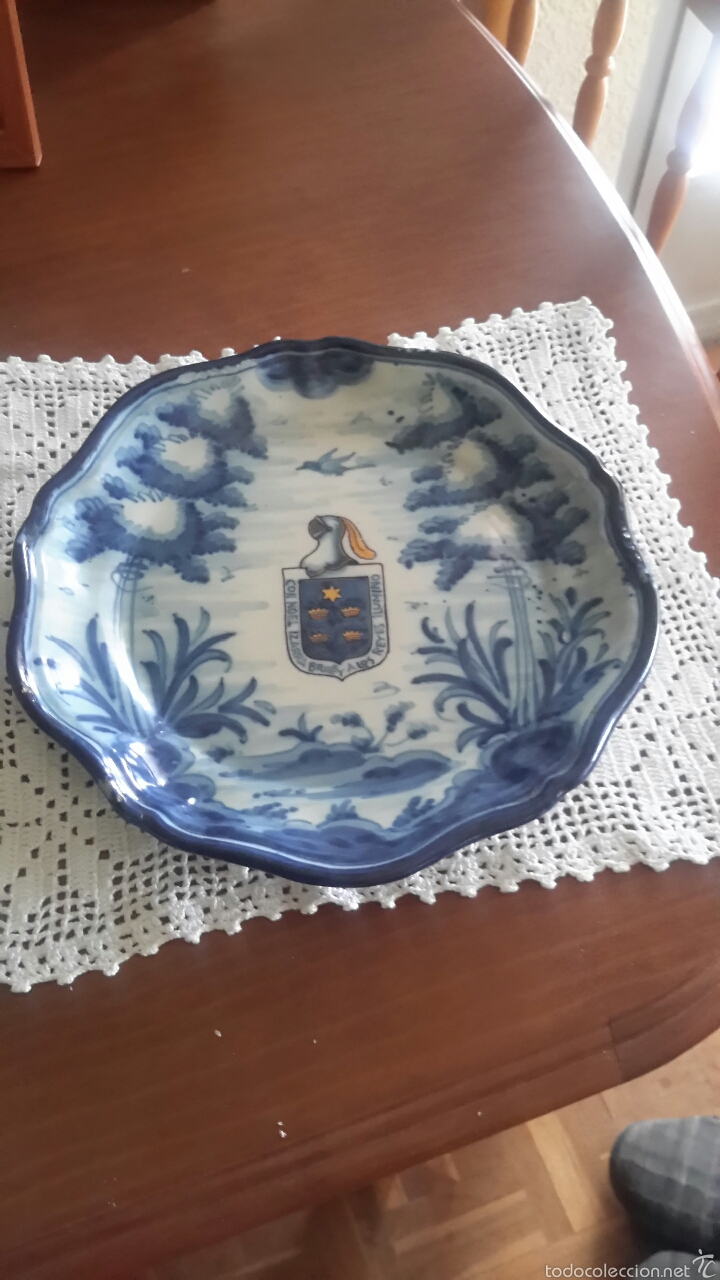 Antig&uuml;edades: Antiguo plato de cer&aacute;mica de Talavera de Ruiz de Luna