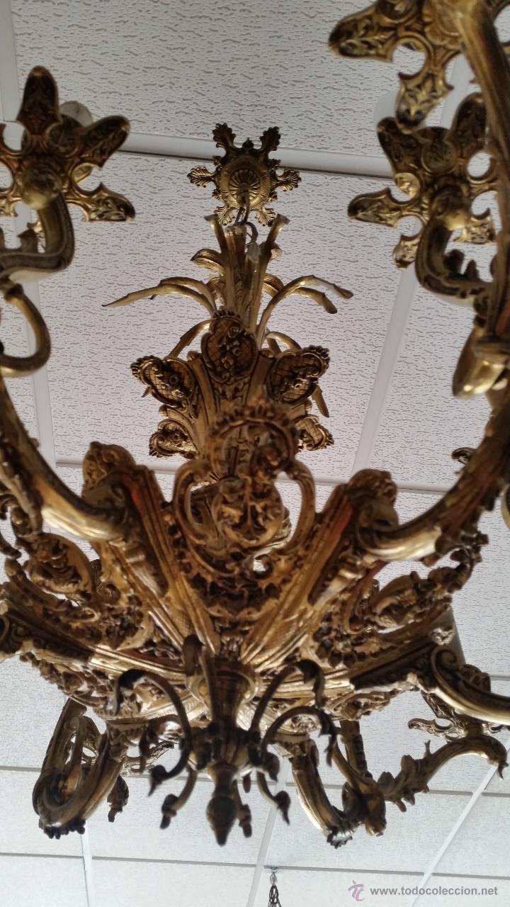 Antig&uuml;edades: LAMPARA DE BRONCE - Foto 2