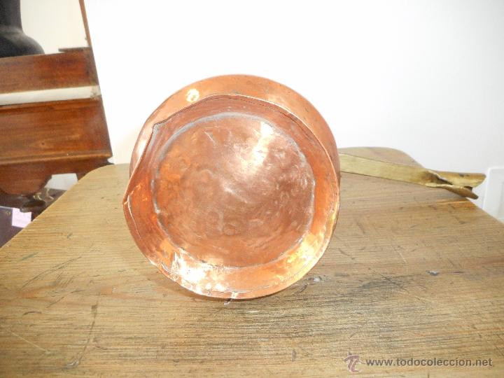 Antig&uuml;edades: Chocolatera de cobre - Foto 4