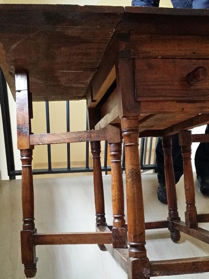 Antig&uuml;edades: MESA TOCINERA RESTAURADA - Foto 6