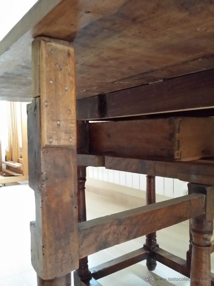 Antig&uuml;edades: MESA TOCINERA RESTAURADA - Foto 8