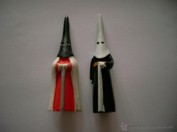 Antig&uuml;edades: LOTE DE DOS FIGURAS DE NAZARENOS - Foto 1