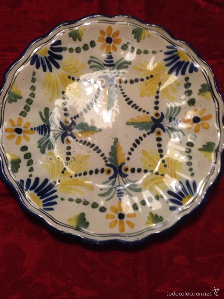 Antig&uuml;edades: Plato De Talavera - Foto 1