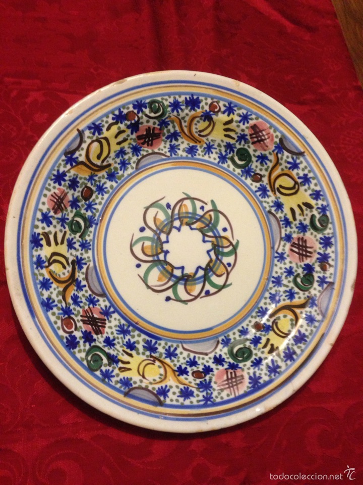 Antig&uuml;edades: Plato manises o Talavera - Foto 1