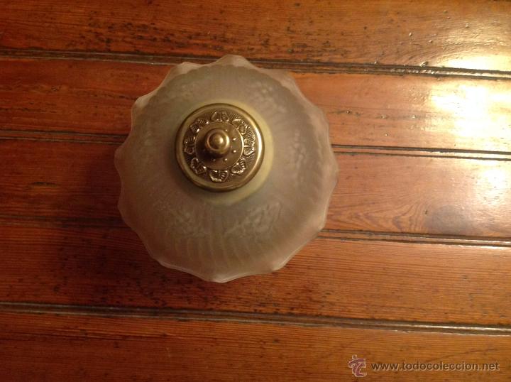 Antig&uuml;edades: lampara de techo con tulipa - Foto 7