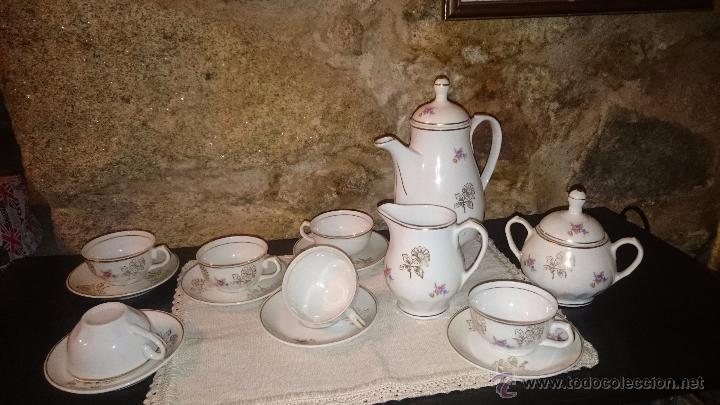 Antig&uuml;edades: JUEGO DE CAFE PORCELANA - Foto 2