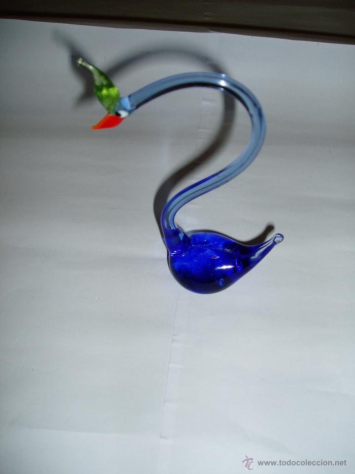 Antig&uuml;edades: CISNE DE CRISTAL DE MURANO - Foto 2