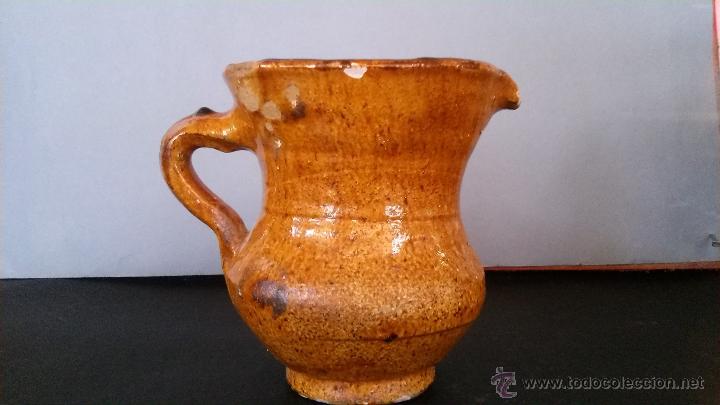 Antig&uuml;edades: Jarra tosca de esmalte melado - Foto 3