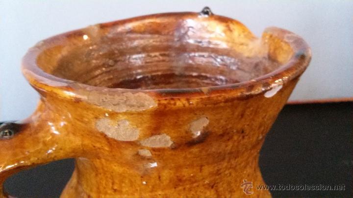 Antig&uuml;edades: Jarra tosca de esmalte melado - Foto 4