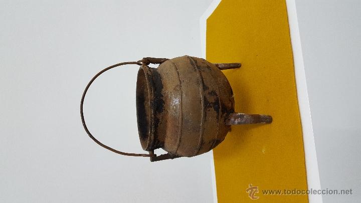 Antig&uuml;edades: Pote antiguo de hierro fundido. - Foto 2