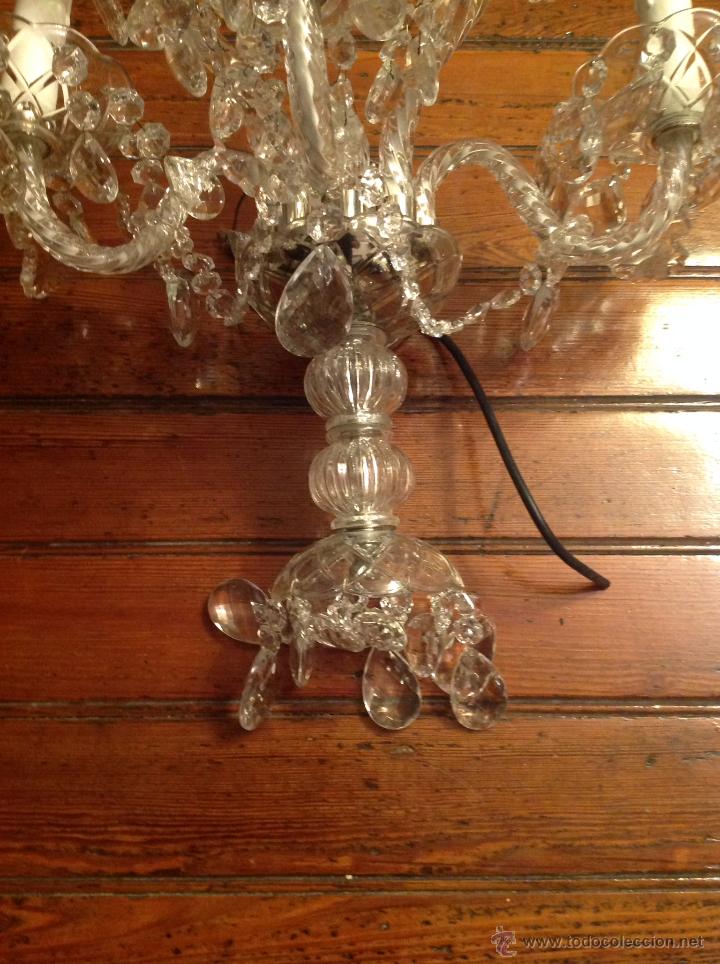 Antig&uuml;edades: gran aplique de cristal de cinco luces (2) - Foto 3