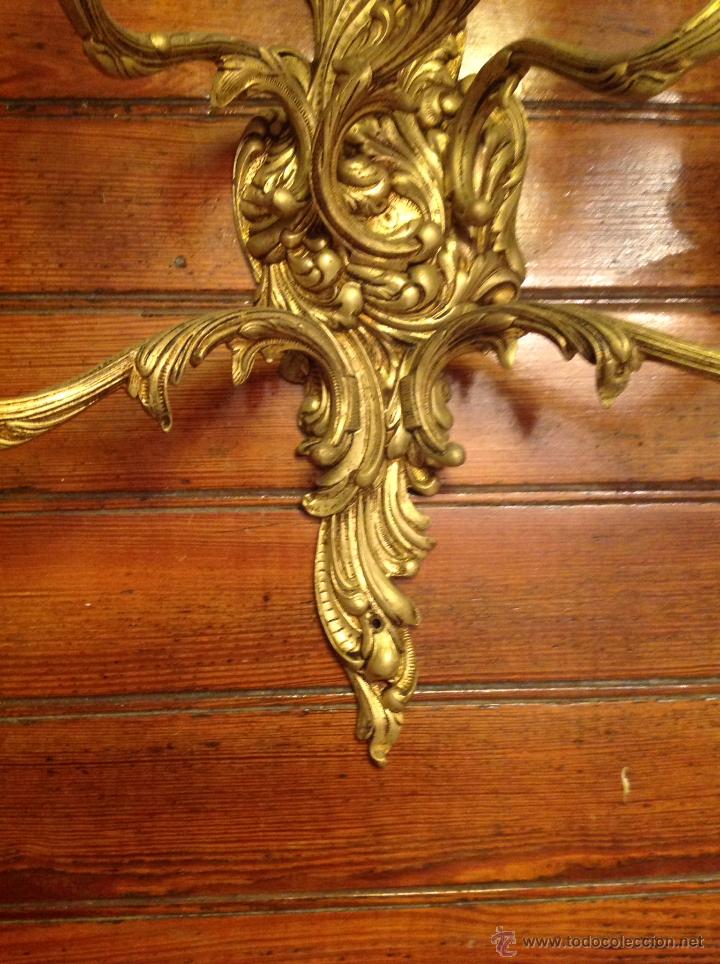 Antig&uuml;edades: gran aplique de BRONCE ESTILO LUIS V de cinco luces (2) - Foto 5