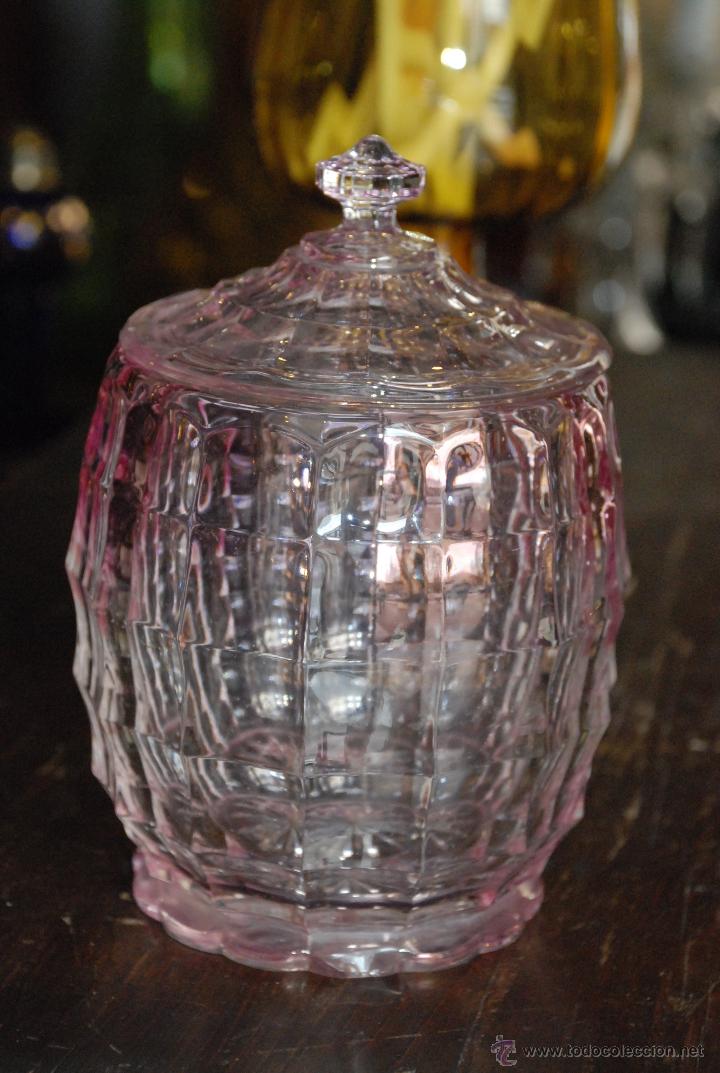 Antig&uuml;edades: BONITO TIBOR DE CRISTAL ROSA - Foto 3