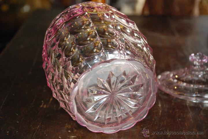 Antig&uuml;edades: BONITO TIBOR DE CRISTAL ROSA - Foto 4