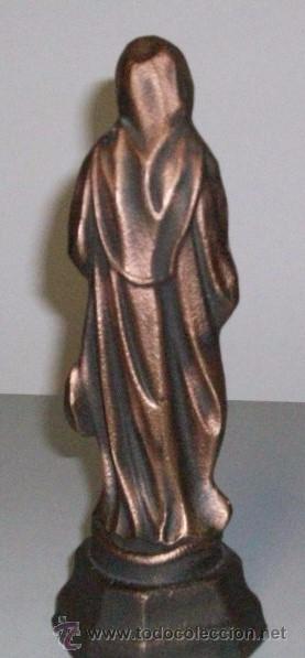 Antig&uuml;edades: Virgen antigua en bronce de 21 cms. - Foto 3